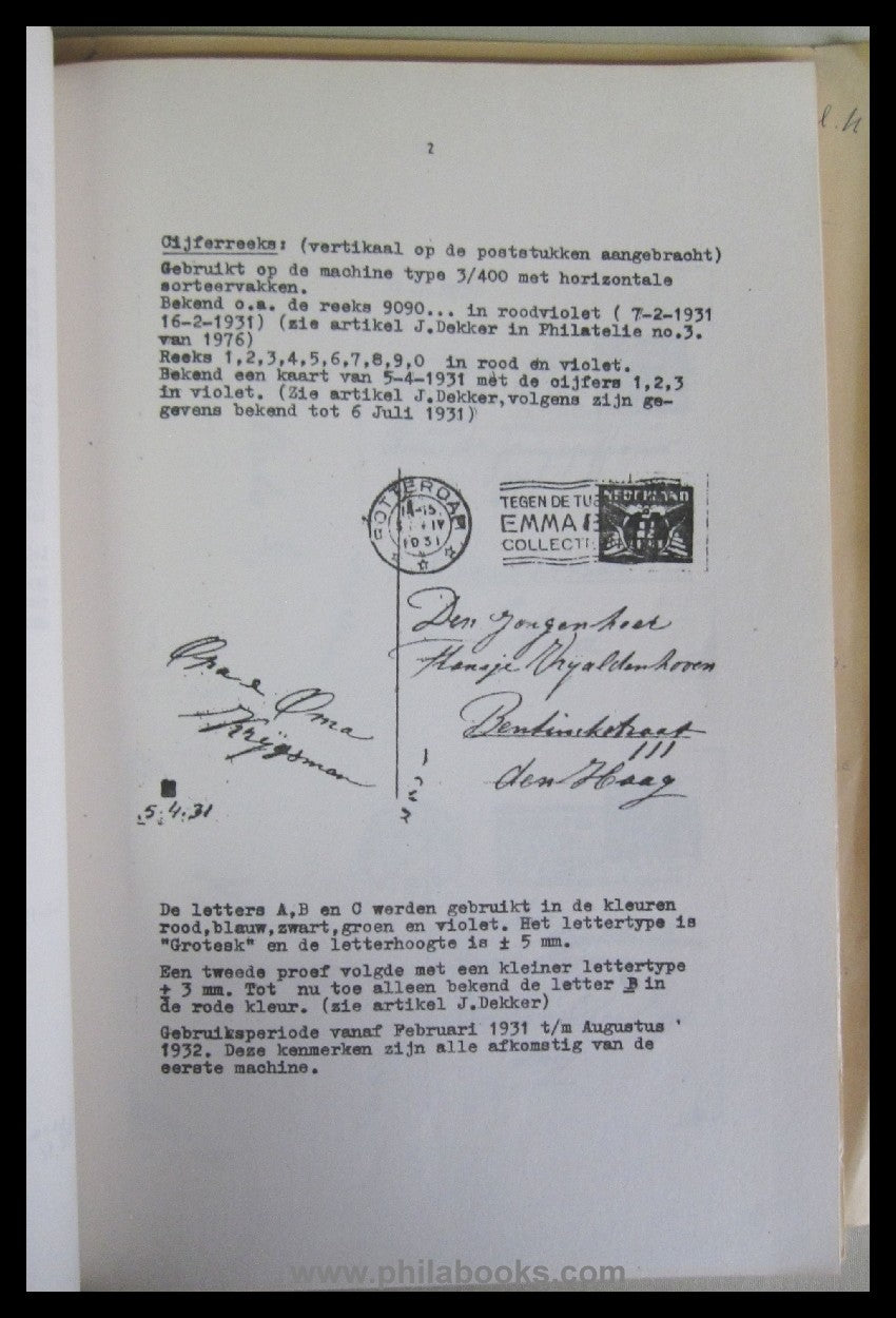 Vrisjaldenhoven-Oostre, MJ, Catalogus Transorma Sorteer Kenmerke ...