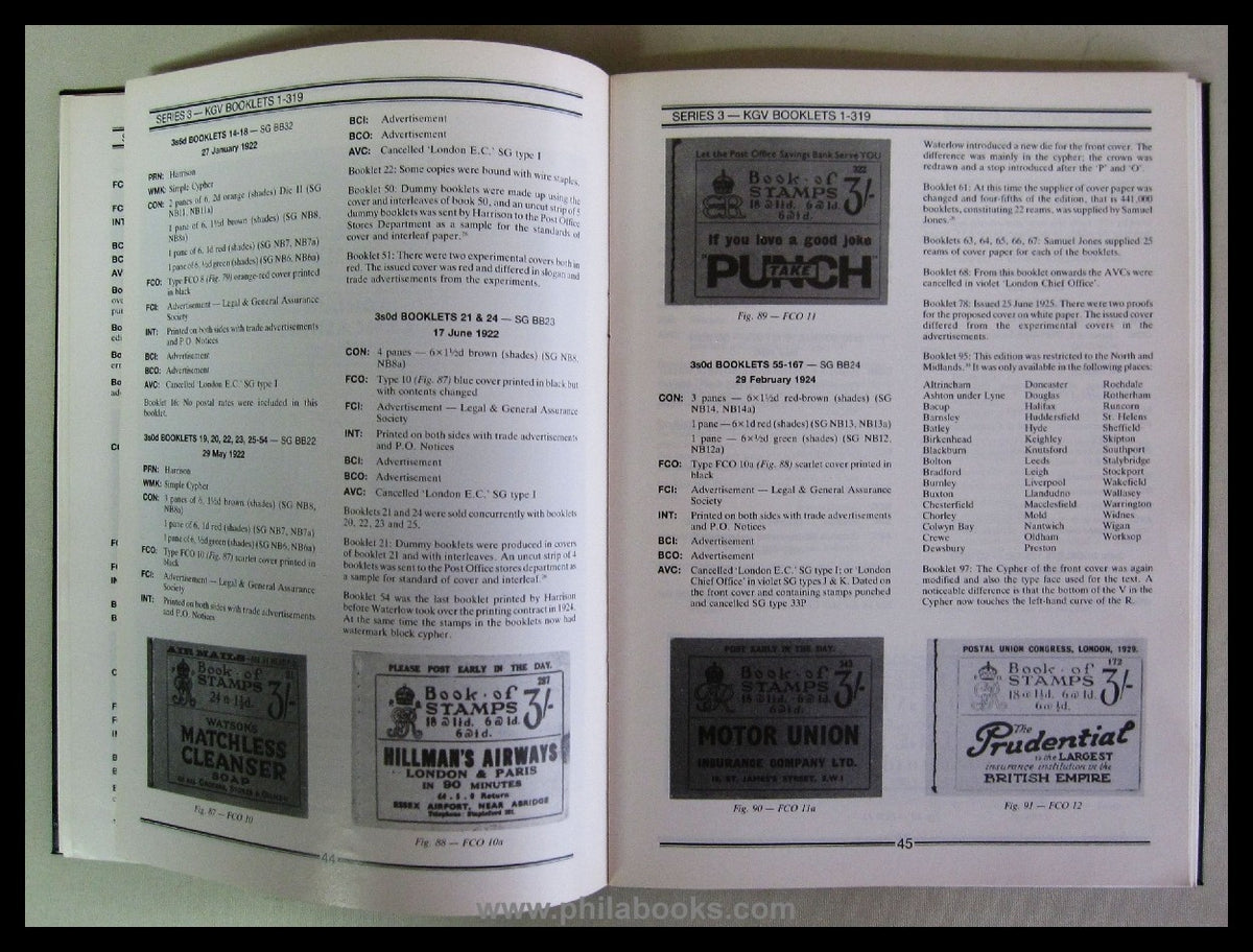Alexander/ Newberry, British Stamp Booklets, History and Series, 1 ...