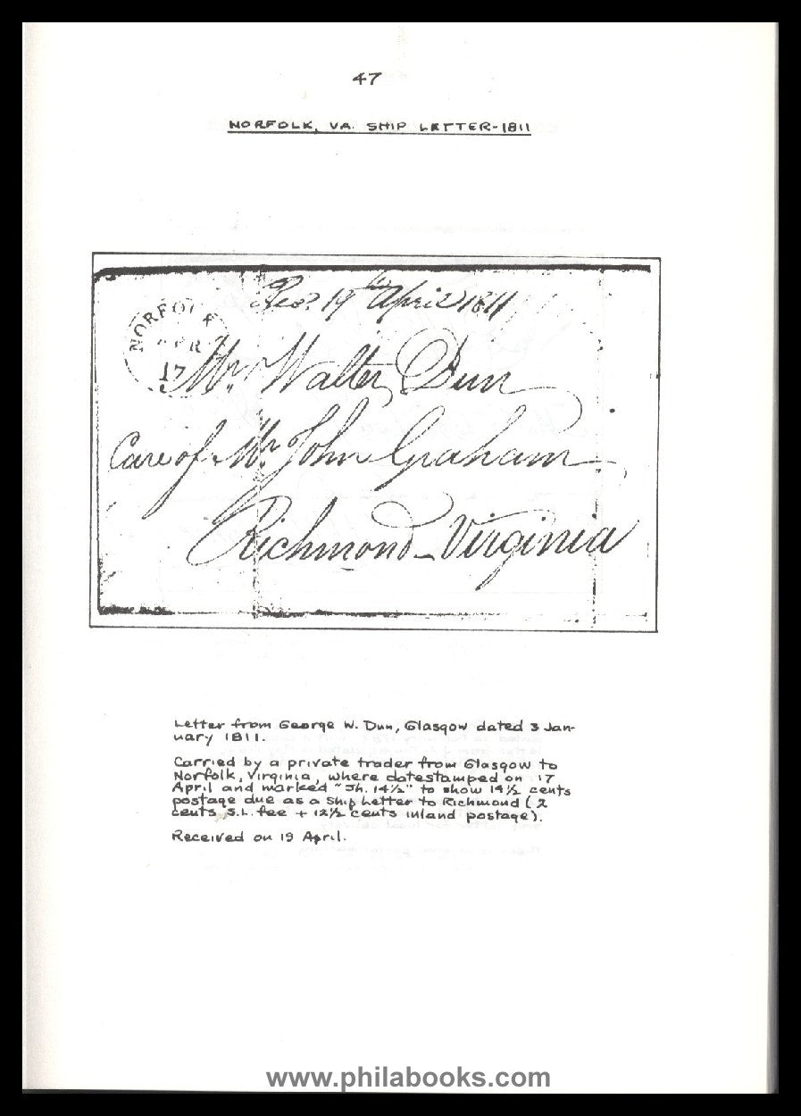 Transatlantic Stampless Mail to and from the United States of Amer ...