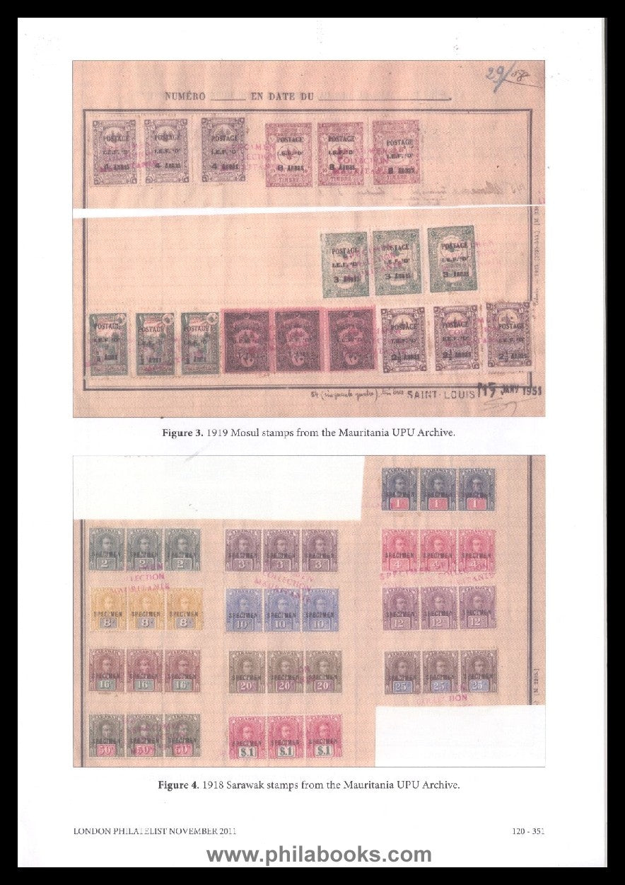 Bendon, J., The Mauritania UPU Specimen Archive, Beitrag in The Lo ...