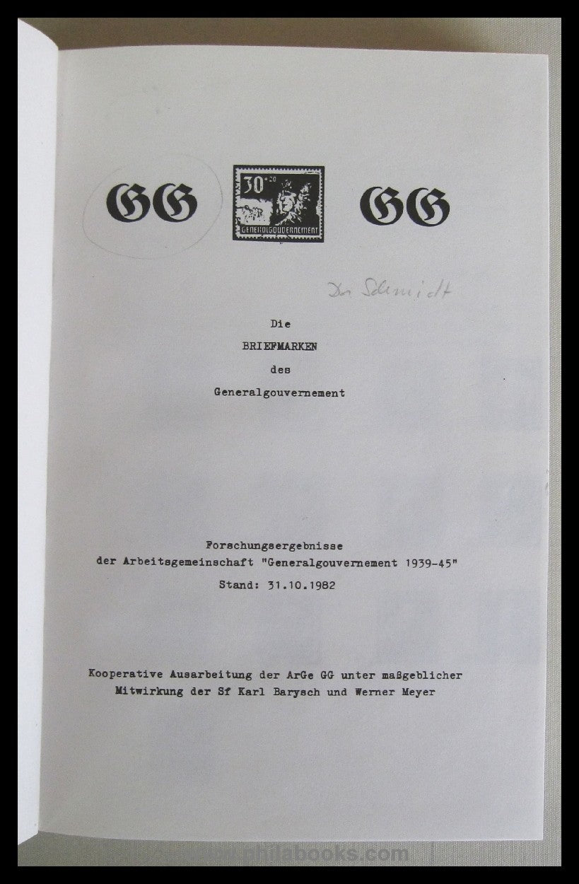 Forschungsergebnisse der ArGe 'Generalgouvernement 1939-45', 4 Han ...