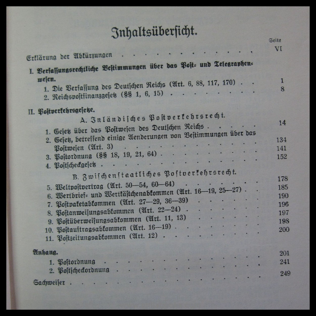 Niggl, Dr. jur. A., Postverkehrsgesetze des Deutschen Reiches, 192 ...
