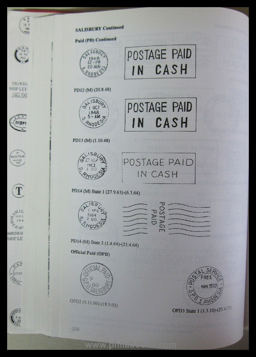 Proud, E.B., The Postal History of Southern Rhodesia, 1997, Postge ...