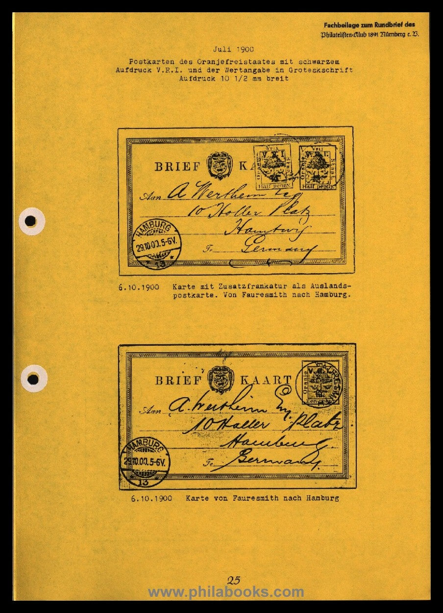 Hofmann, R.C., Die britische Besetzung des Oranjefreistaates währe ...