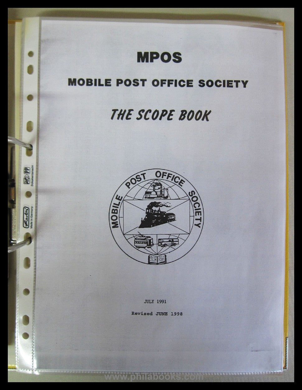 Mobile Post Office Society, USA, hier ein Konvolut mehrerer Handbu ...