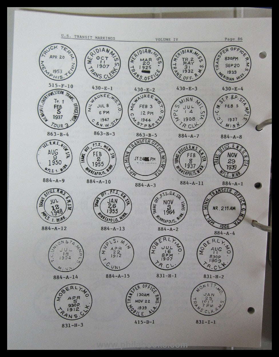 Mac Donald, F., The United States Transit Markings Catalog, Volume ...