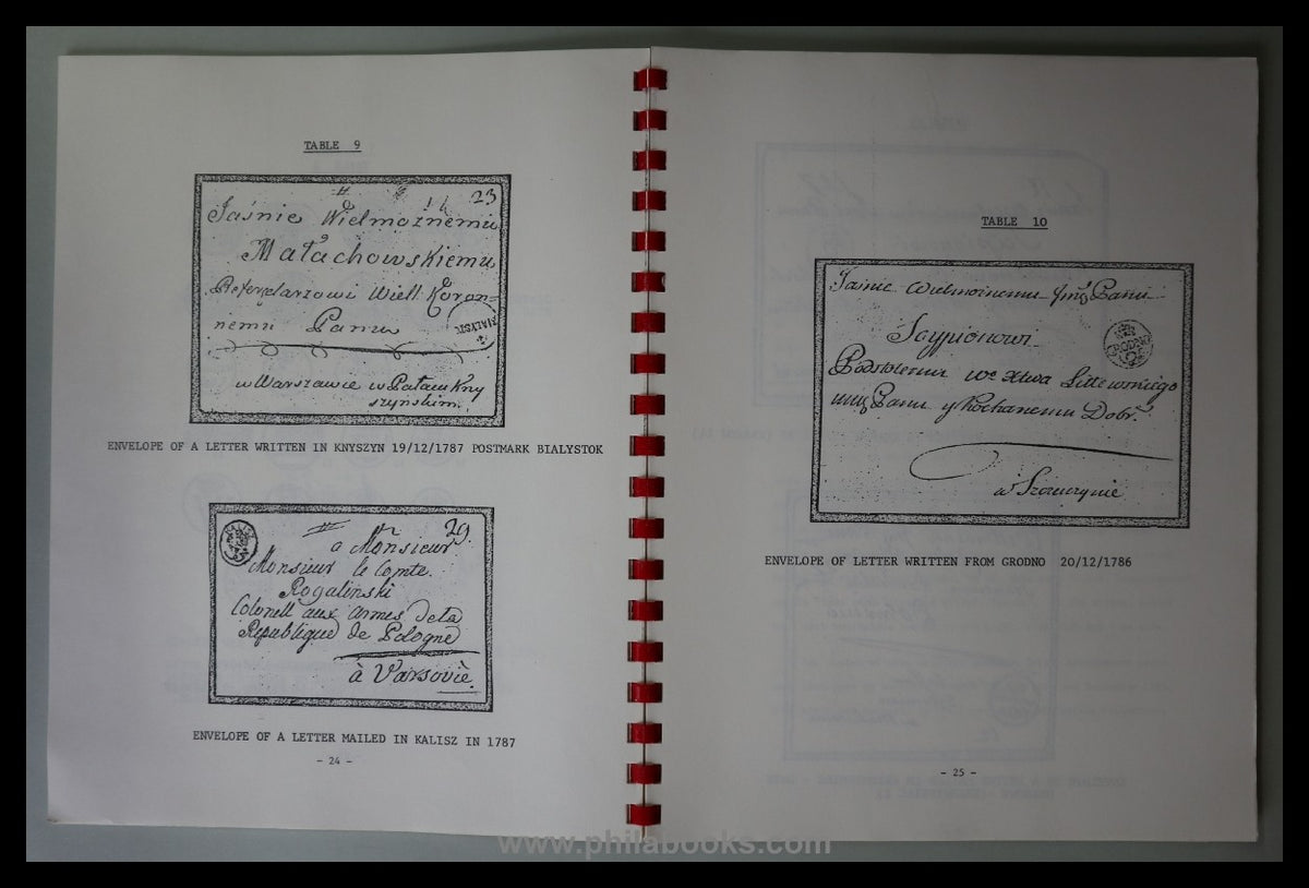 Mikstein, Prof. S., Postal Markings in Poland during the 18th Cent ...