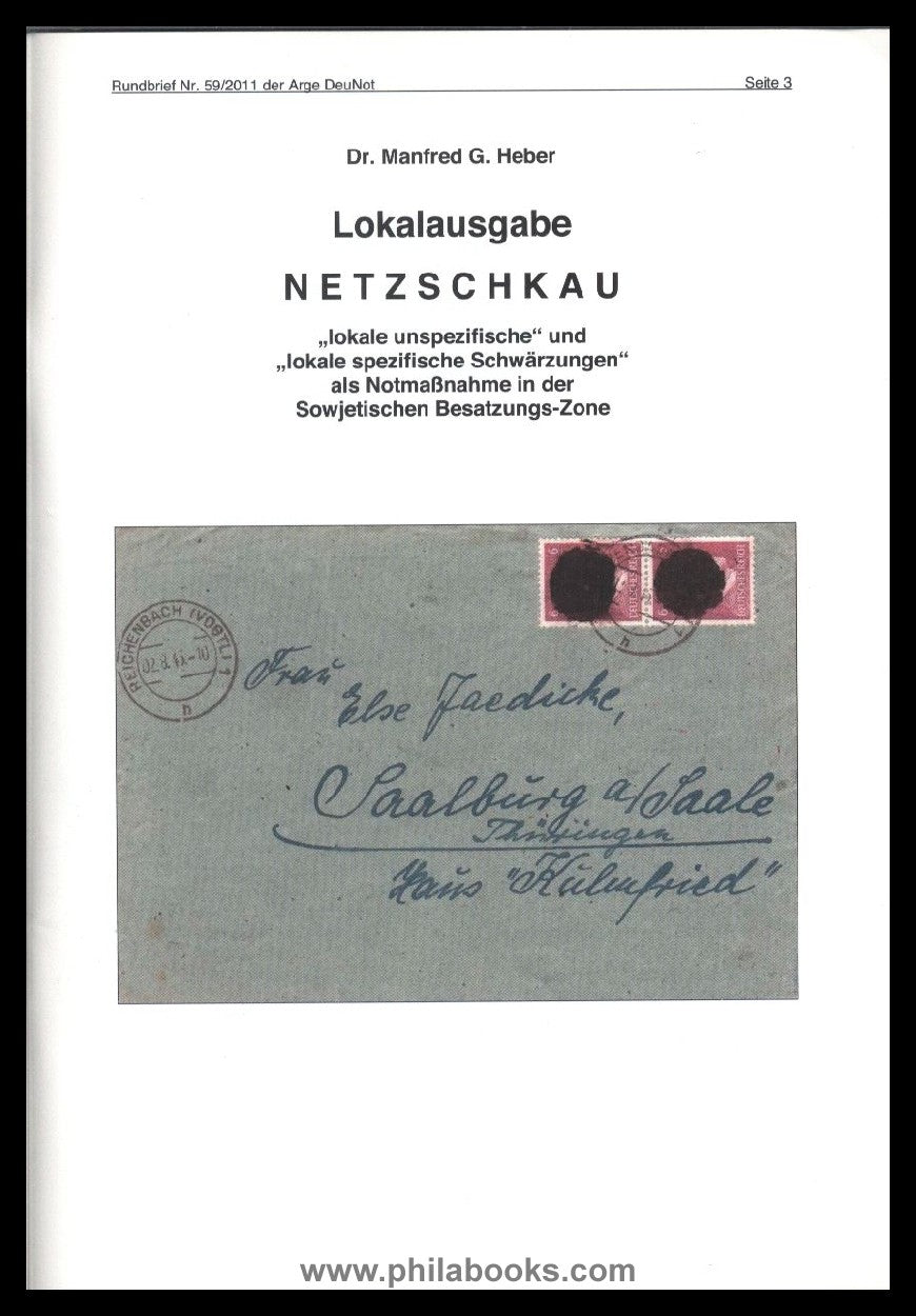 Heber, Dr. M.G.: Lokalausgabe Netzschkau, ''lokale unspezifische'' ...