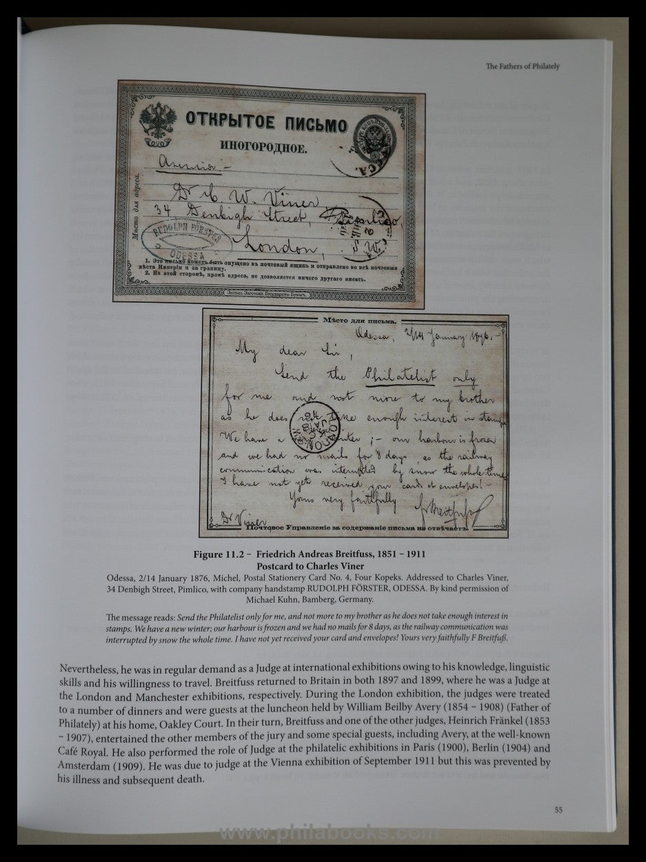 Birch, B., Fathers of Philately, Inscribed on the Roll of Distingu ...