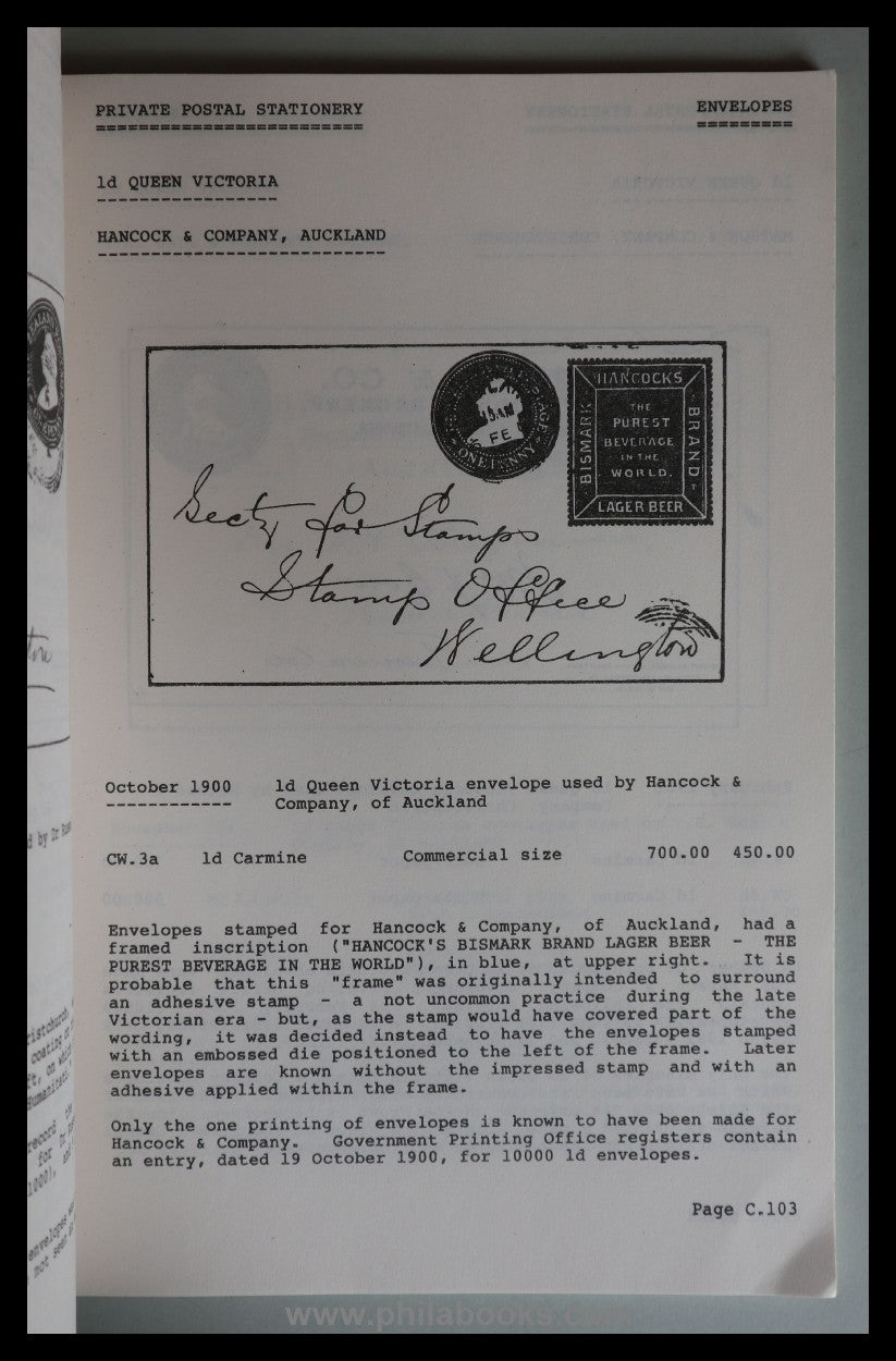 Samuel, R.D. New Zealand Postal Stationery Catalogue, Part 1-5: Po ...