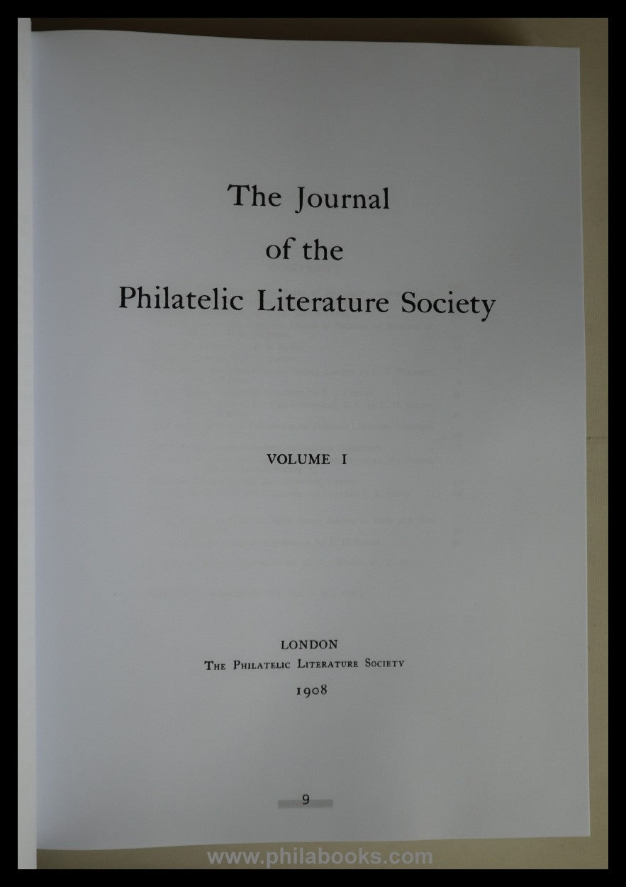 Maassen, W. (Hrsg.), The Journal of the Philatelic Literature Soci ...