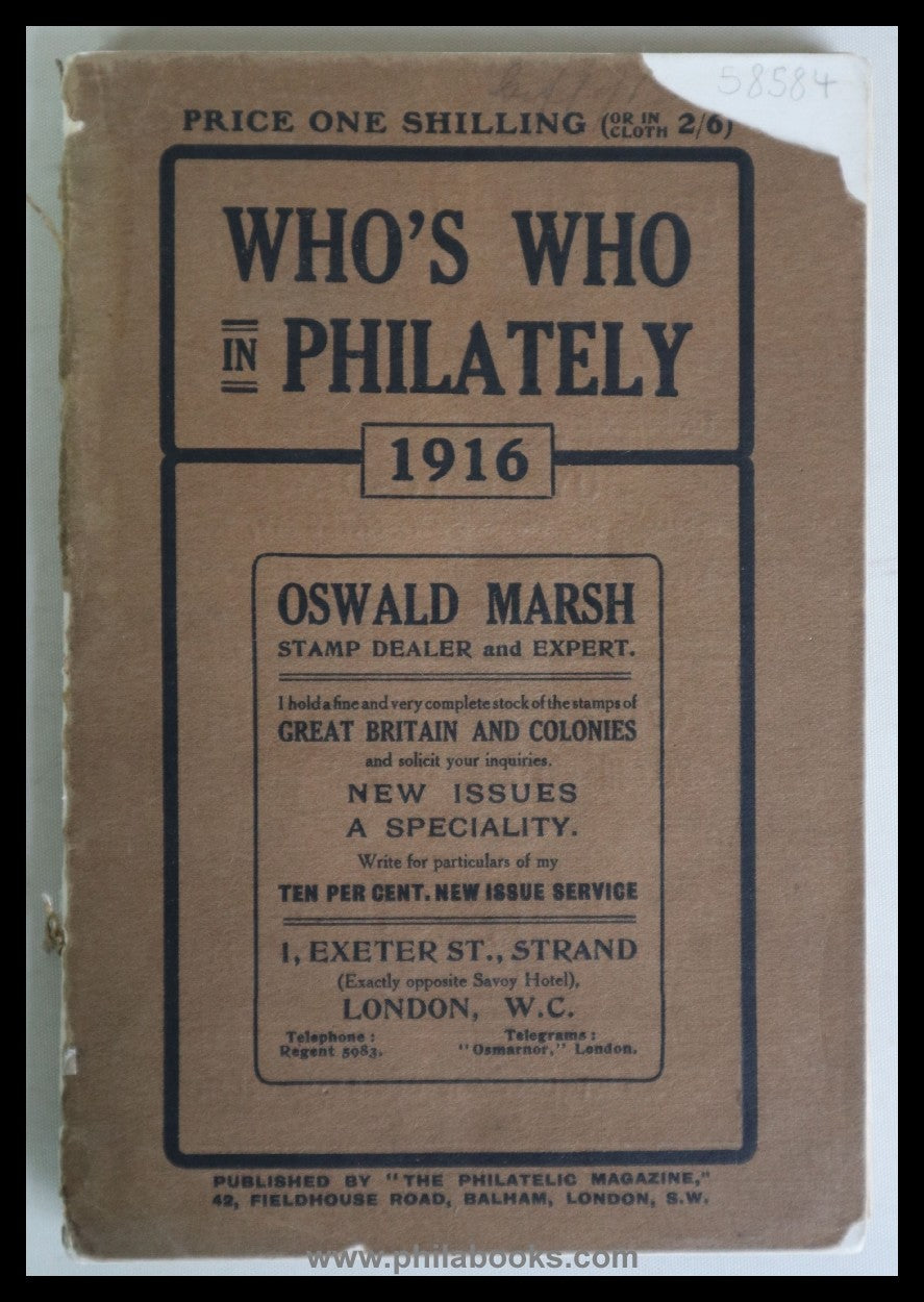 Harris, AH, Who's Who in Philately, An Annual Biography Directo...