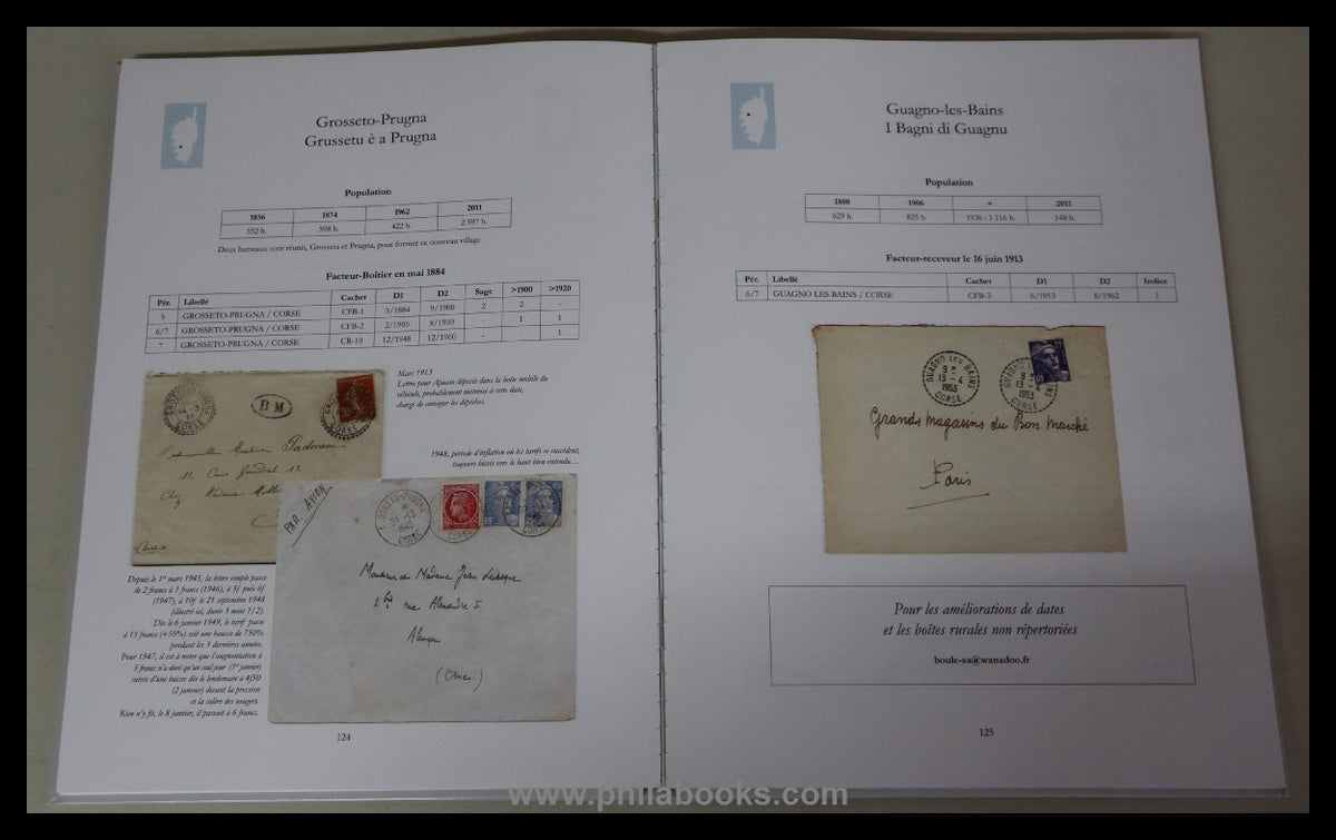 Boule, M., Histoire postale de la Corse, Historique & Catalogue, 2 ...
