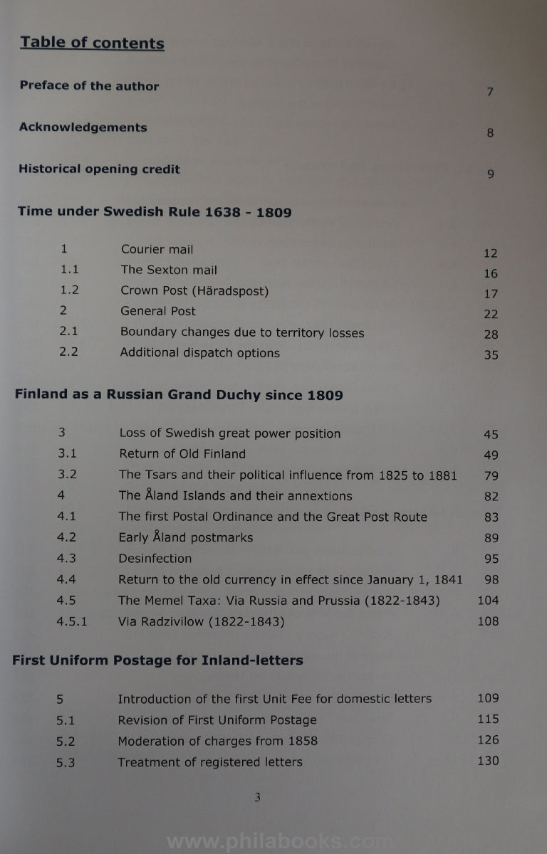 Hess, Dr. Wolf: Postal History Finland, From the early beginnings ...