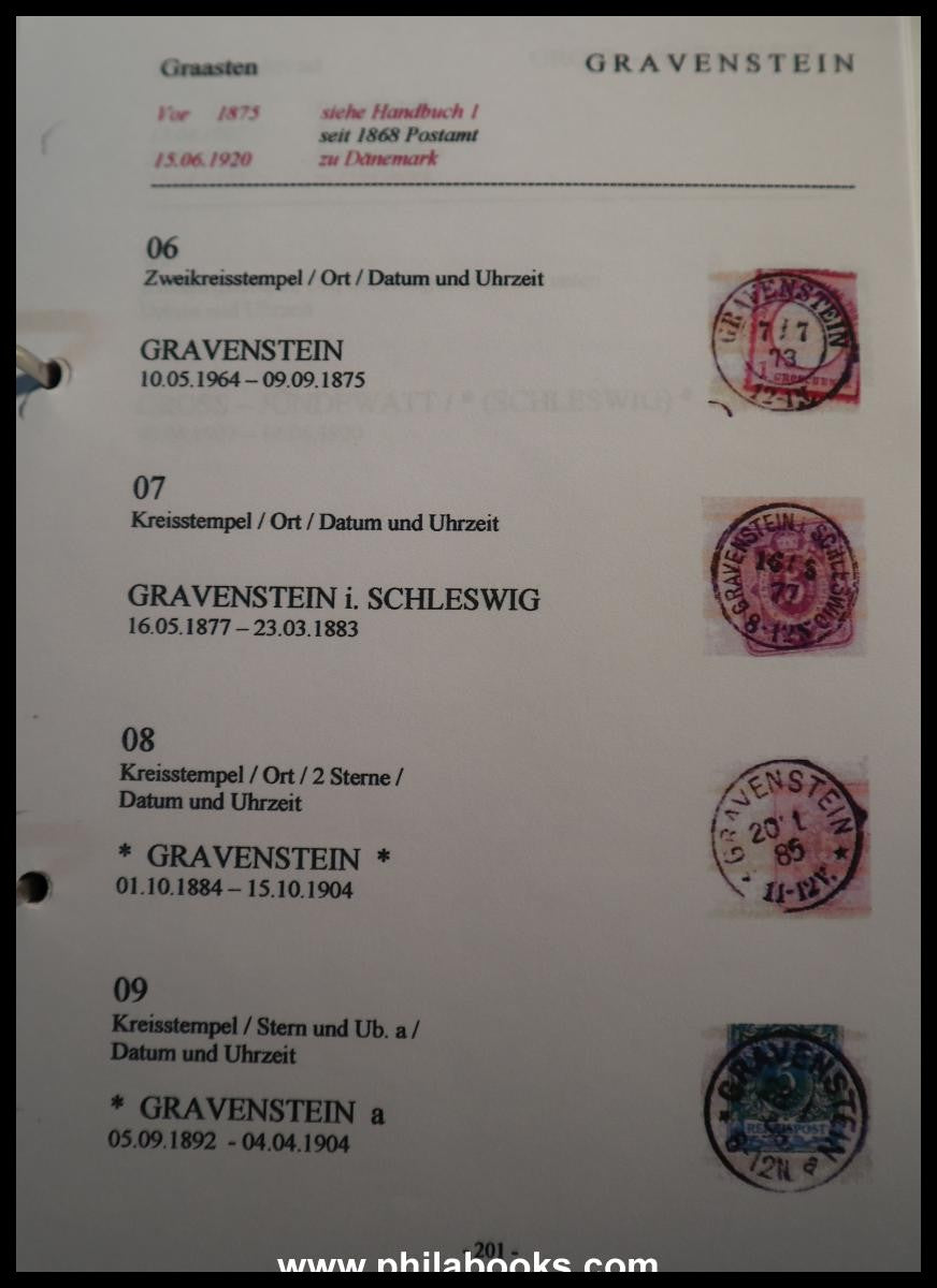 ArGe Schleswig-Holstein, Handbuch der Poststempel von Nordschleswi ...