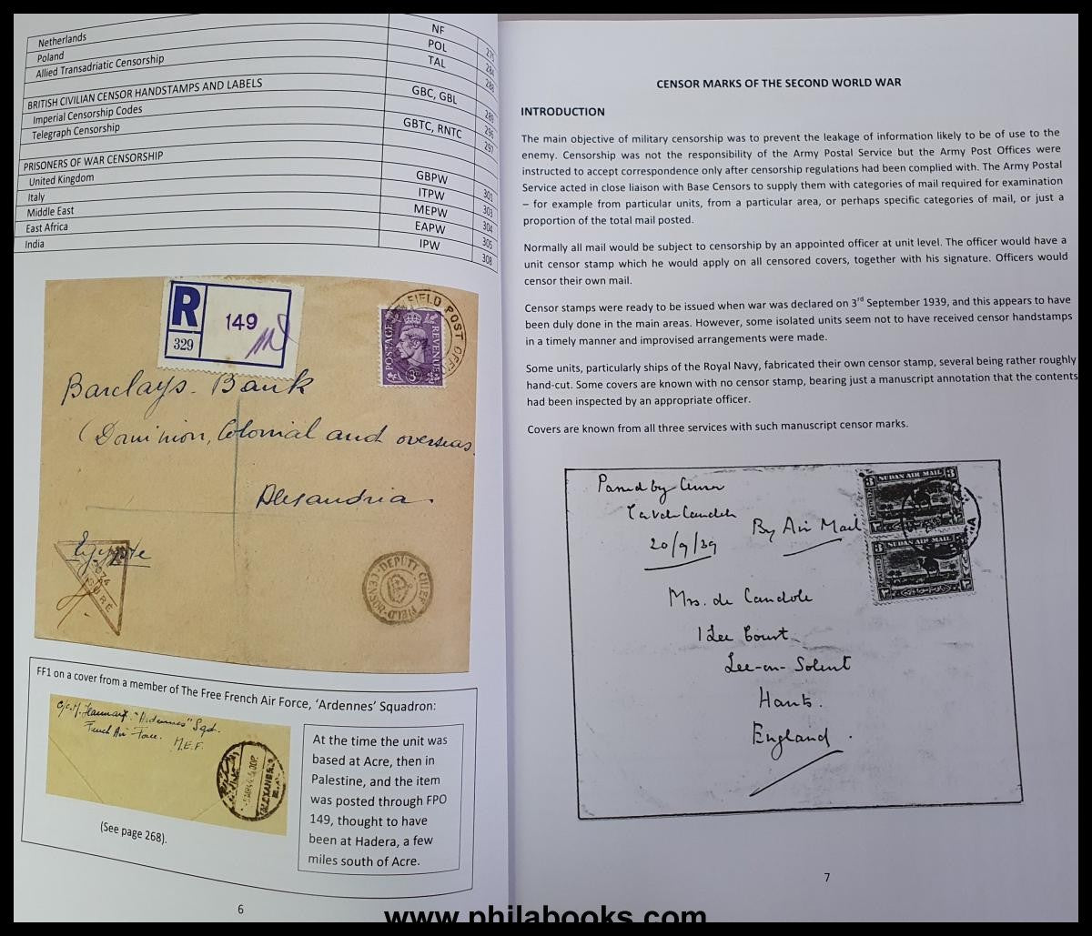 Colley, Dr. N., World War Two Censor Marks (2nd edition), A priced ...