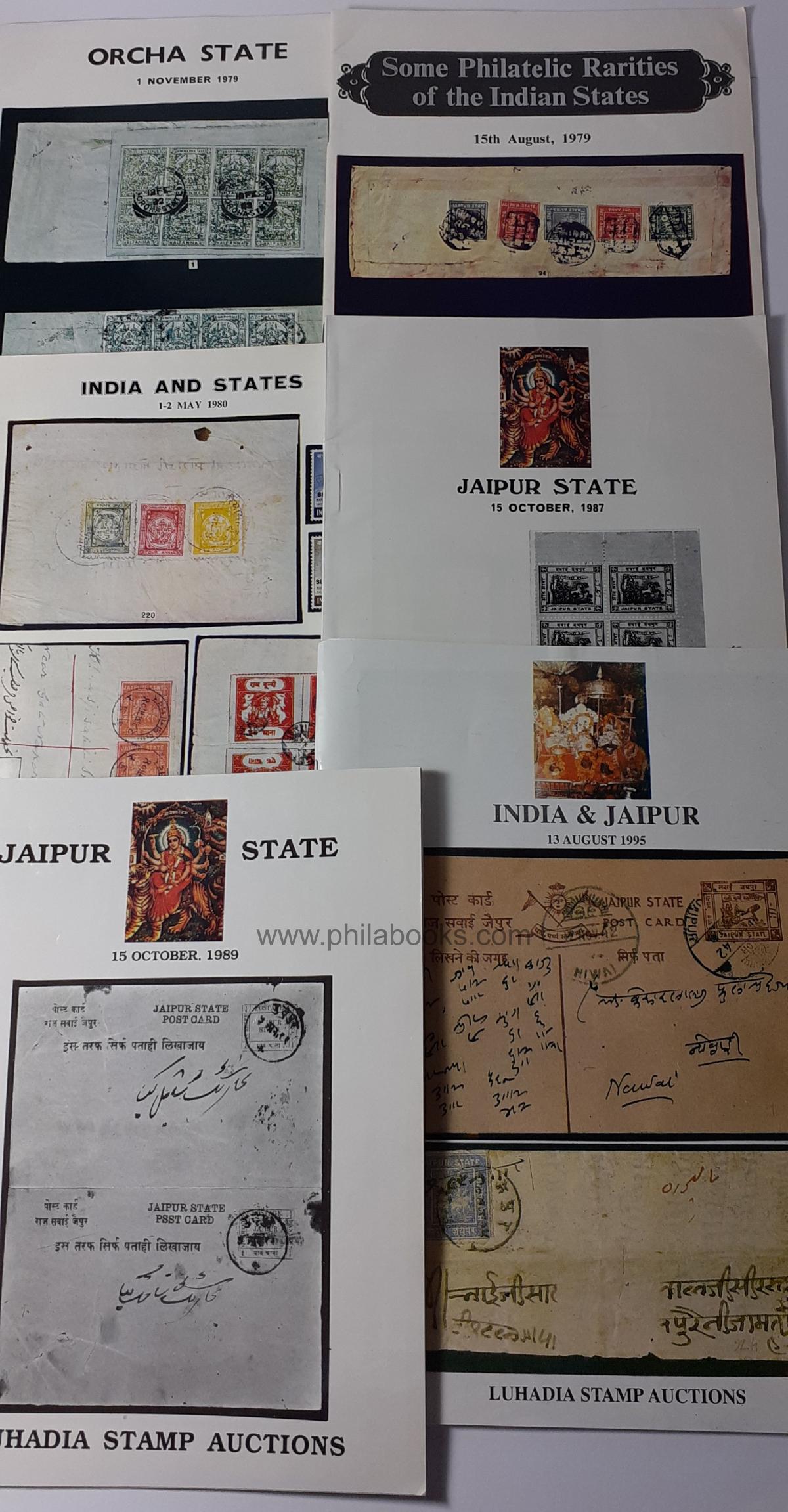 Indische Auktionskataloge mit Schwerpunkt Indische Staaten, aus ei ...