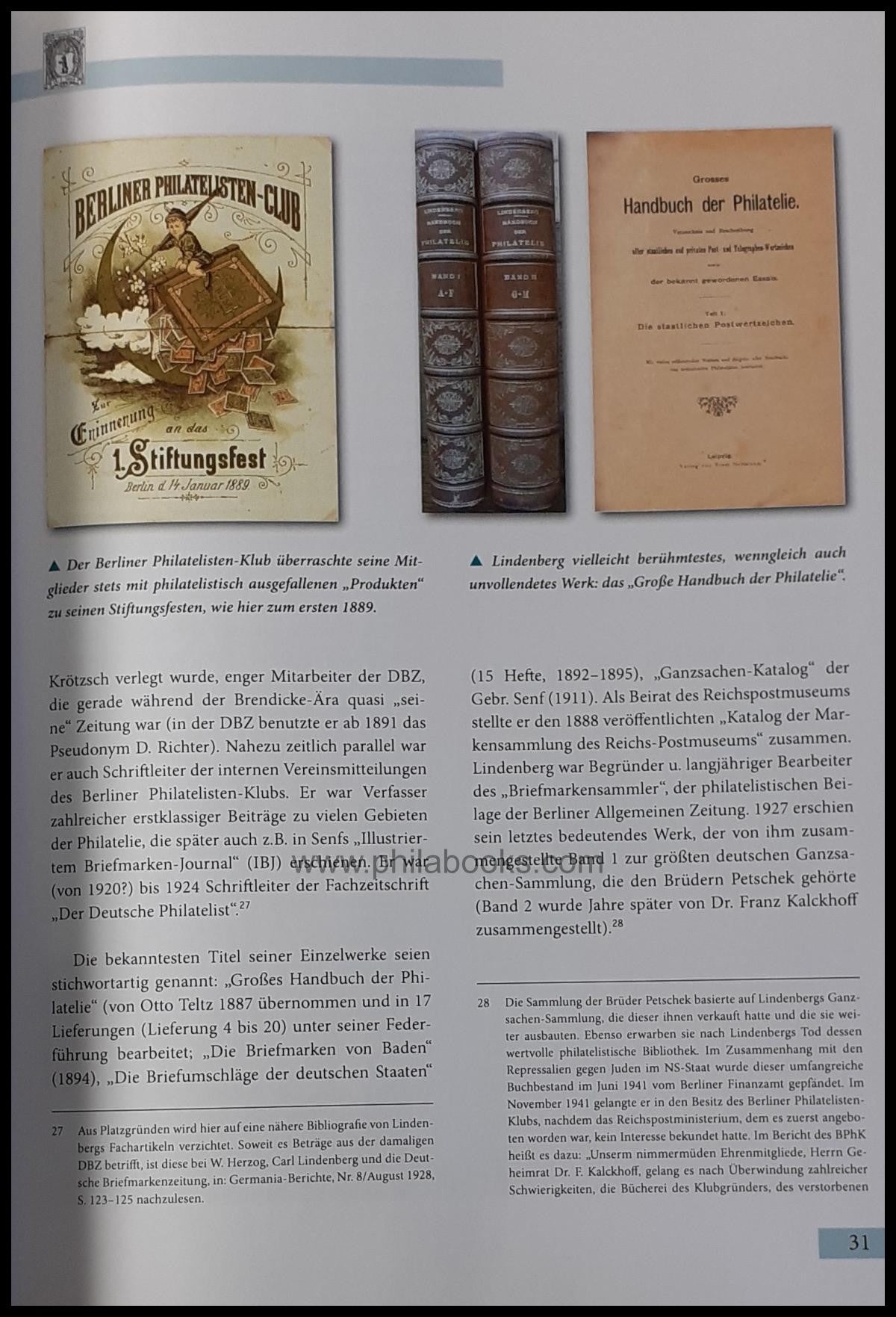 Berliner Philatelisten-Klub von 1888, 130 Jahre Berliner Philateli ...