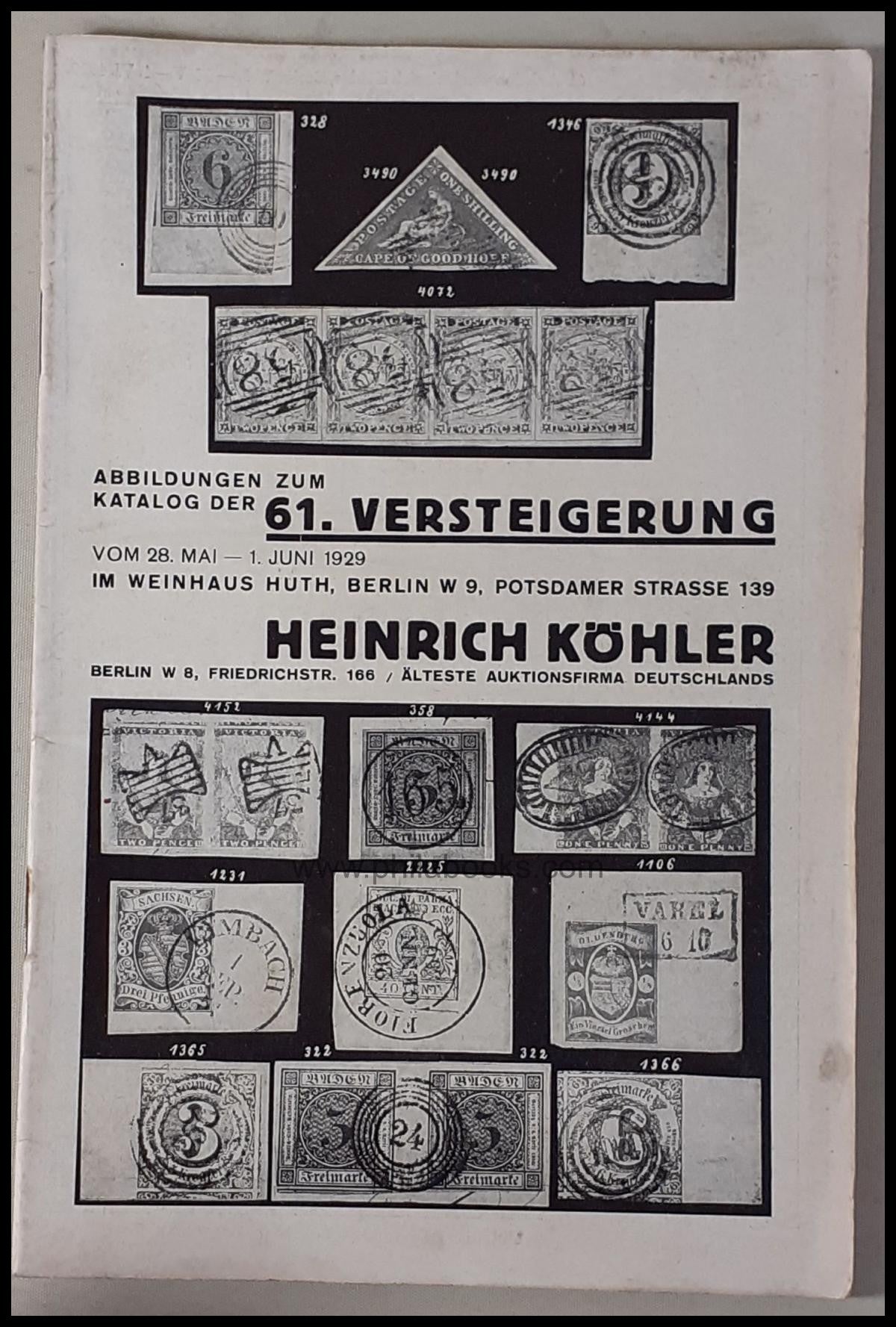 HeinrichKöhler, Auktion 061, 1929-05