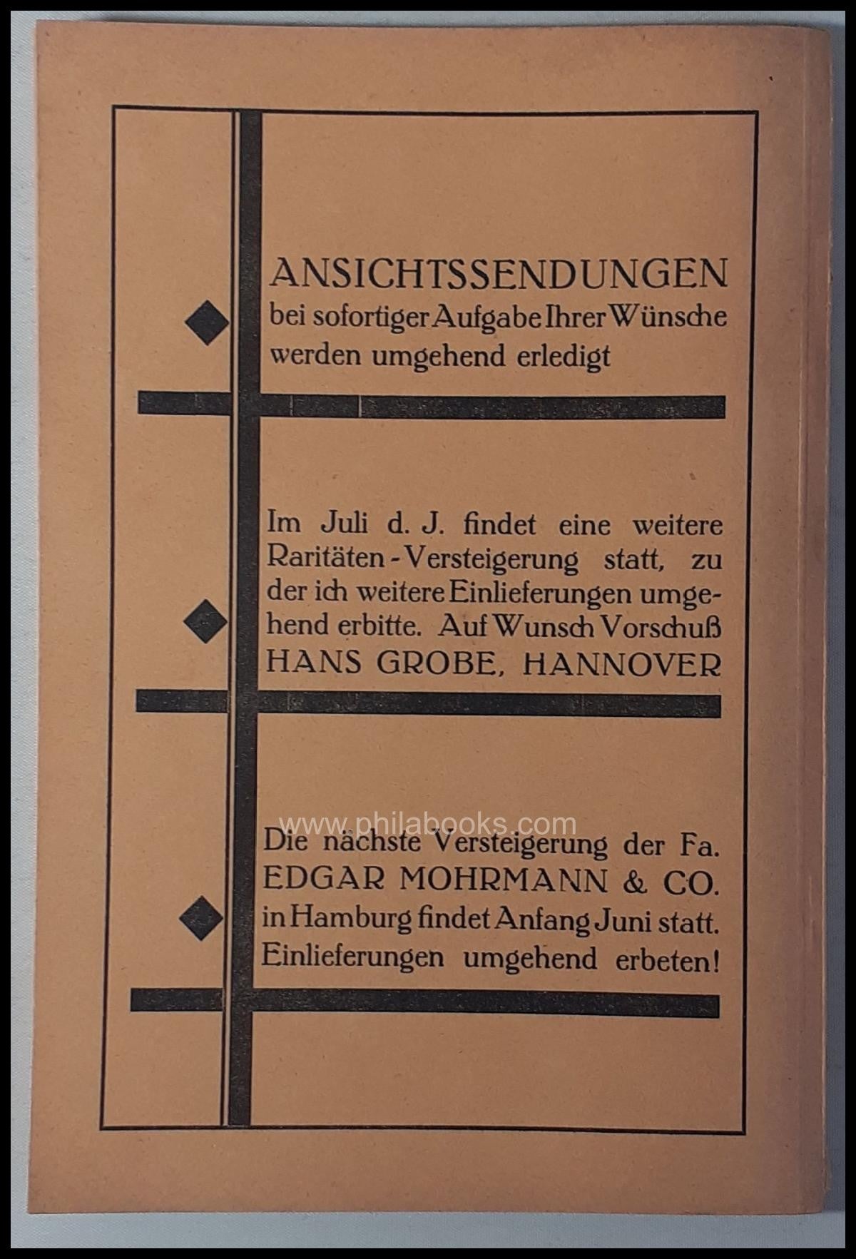 Grobe, Auktion 032, 1931-05