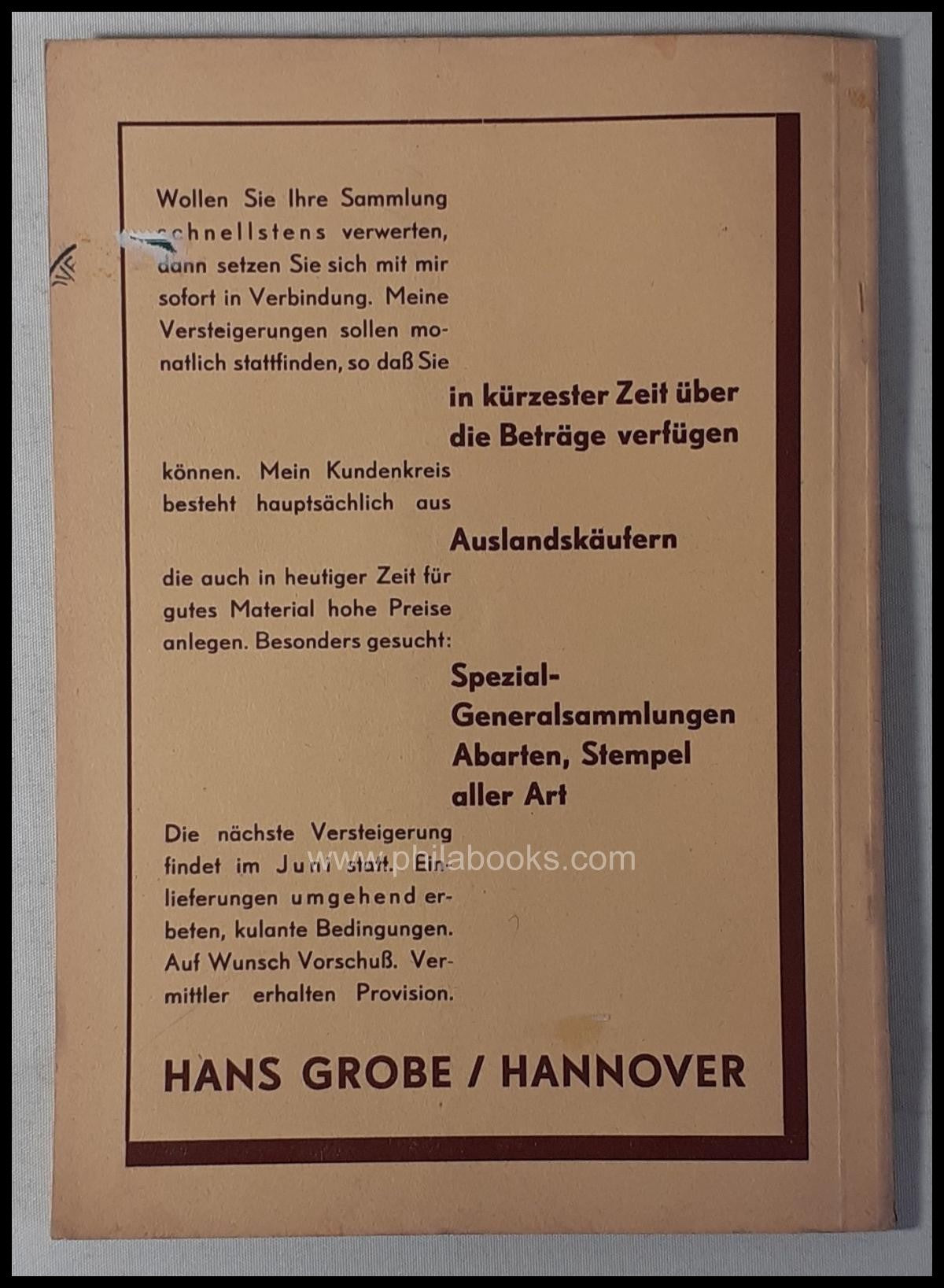 Grobe, Auktion 036, 1932-05