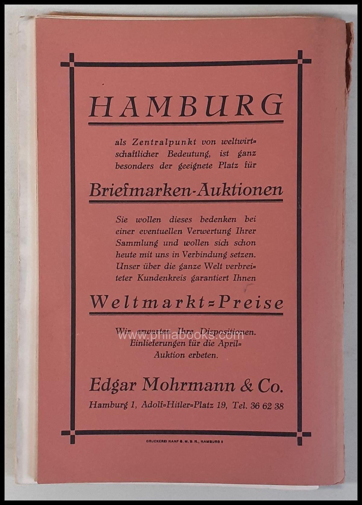 Mohrmann-München, Auktion 022, 1934-02