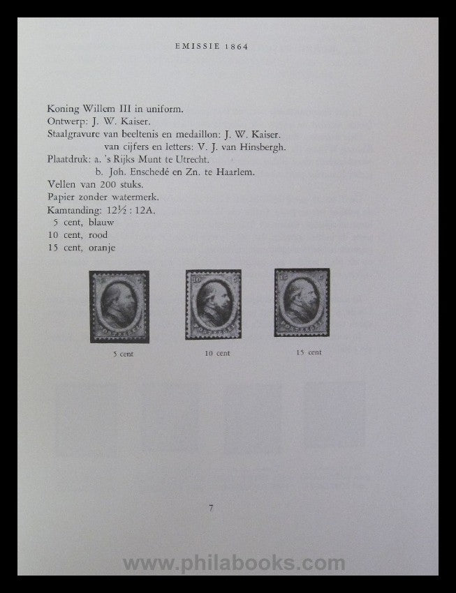 Cleij, J.F., Emissie 1864, Standaardwerk van de Postwaarden van Ne ...