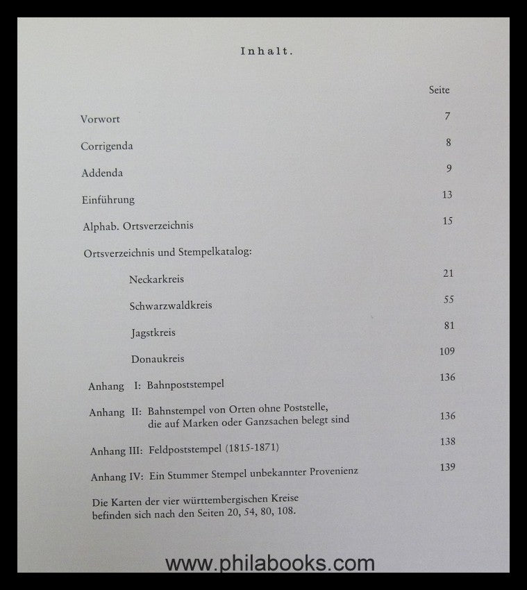 Brühl/Thoma, Handbuch der Württemberg-Philatelie, Band II/2,  Kreu ...