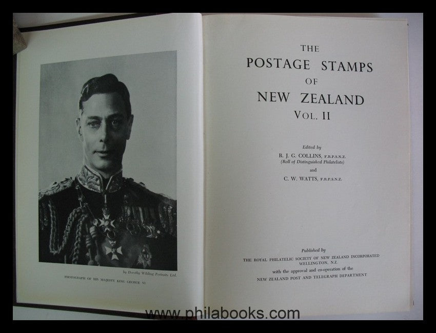 Collins/Watts, The Postage Stamps of New Zealand, Vol. II, 1950, B ...