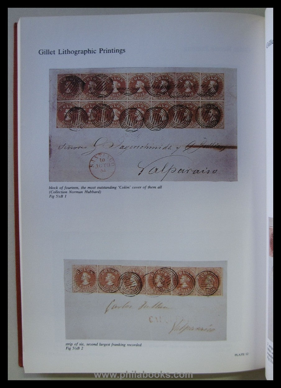 Blank, G., Chile, First Issues of Postage Stamps 1853-1867, 1989,  ...
