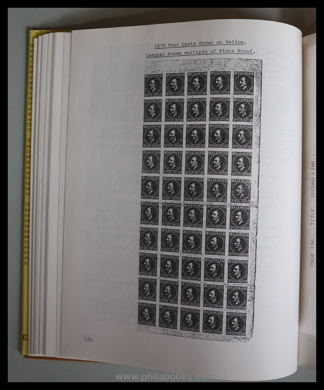 Batty-Smith/Watterson, Sarawak- The Issues of 1871 and 1875, Plati ...
