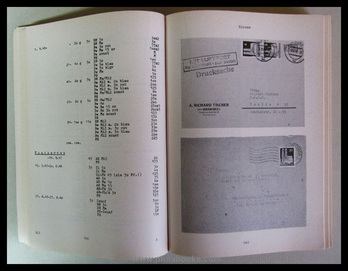 Götz, W., Bedarfsbriefe Deutschland nach 1945, gegliedert nach Pos ...