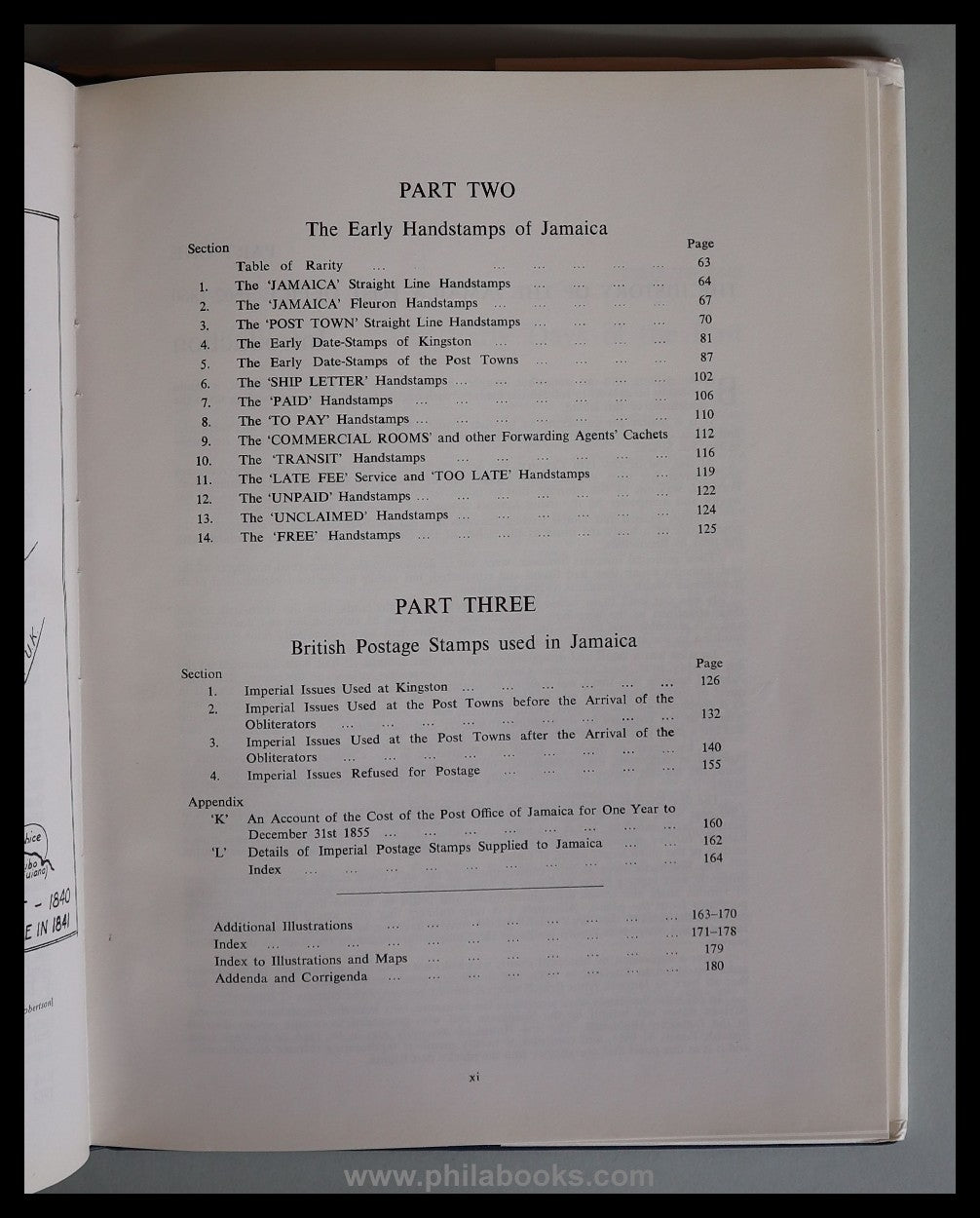 Foster, T., Jamaica, The Postal History 1662-1860, 1968, Stempel-  ...