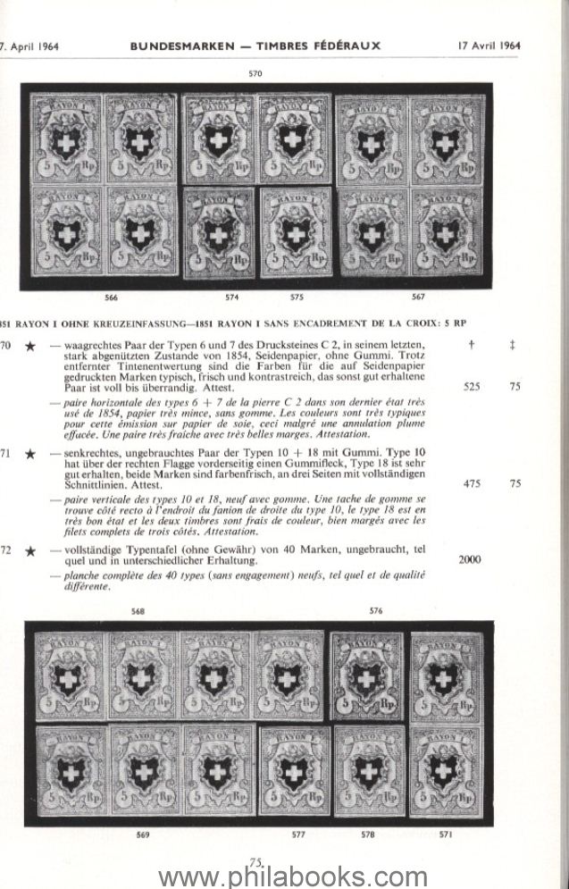 RobsonLowe, Auktion, 1964-04 'Burrus'