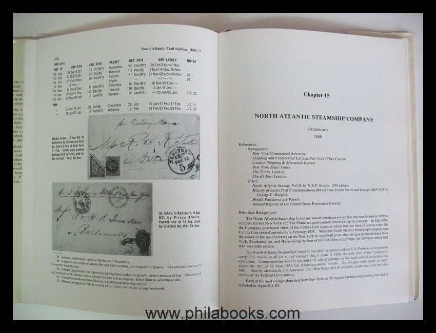Hubbard/Winter, North Atlantic Mail Sailings 1840-75, 1988, Handbu ...