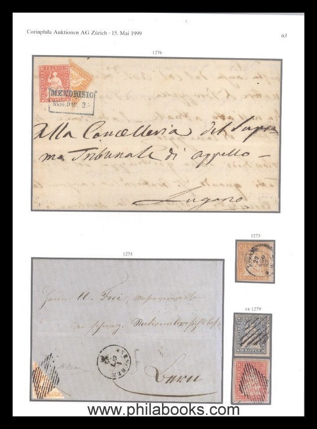 Corinphila, Auktion 110, 1999-05 'Silvaplana', Schweiz