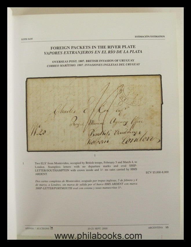 Afinsa, Auktion, 2000-09, Argentinien, Schiffpost-Atlantik