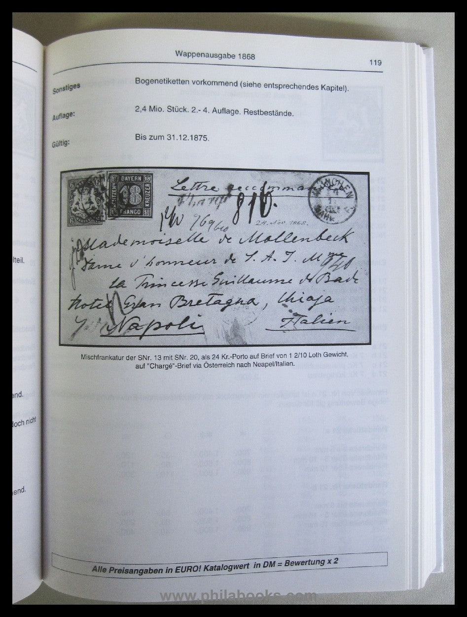 Sem, P., Bayern, Spezialkatalog Band I, Handbuch Kreuzerausgaben,  ...
