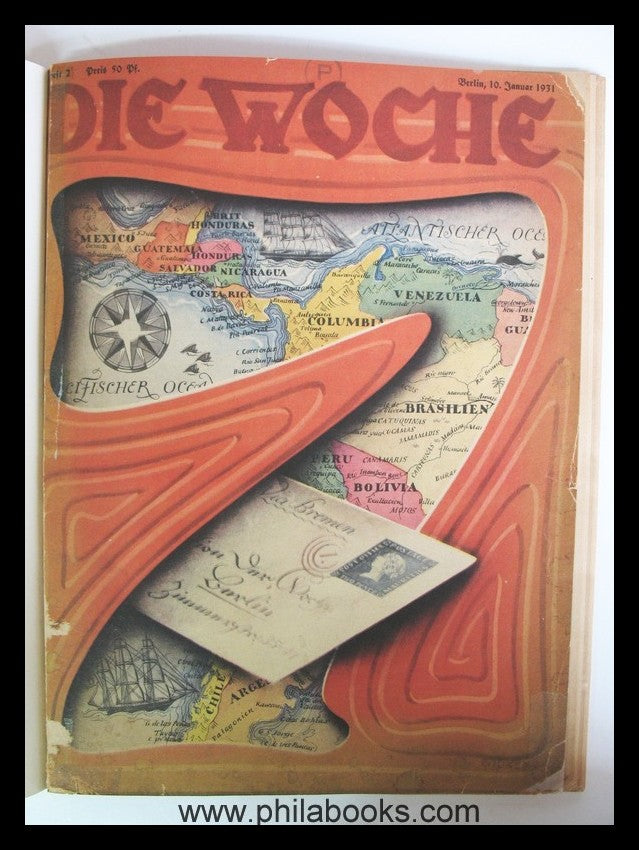 Die Woche, Postillustrierte, hier das Heft Nr.2 vom 10. Januar 193 ...