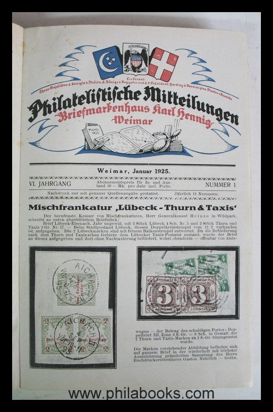 Hennig, Philatelistische Mitteilungen, Briefmarkenhaus Karl Hennig ...