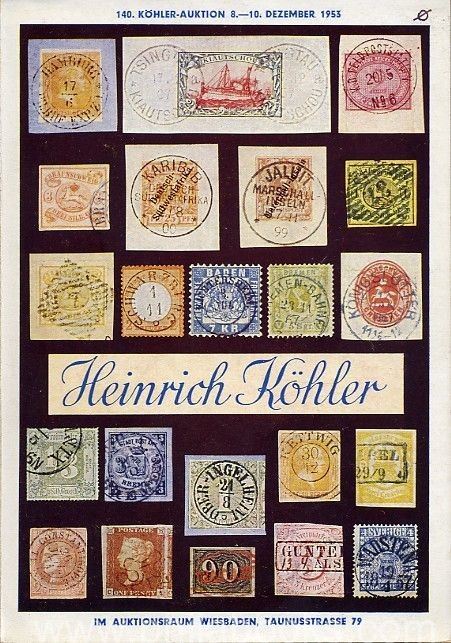 HeinrichKöhler, Auktion 140, 1953-12