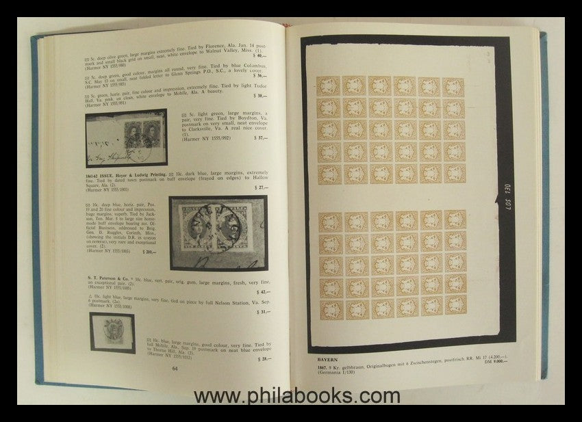 Philatélique 1965, Verzeichnis der Auktionsresultate im Jahr 1965  ...
