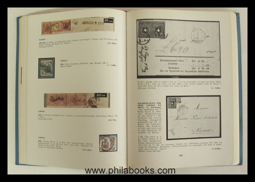 Philatélique 1965, Verzeichnis der Auktionsresultate im Jahr 1965  ...