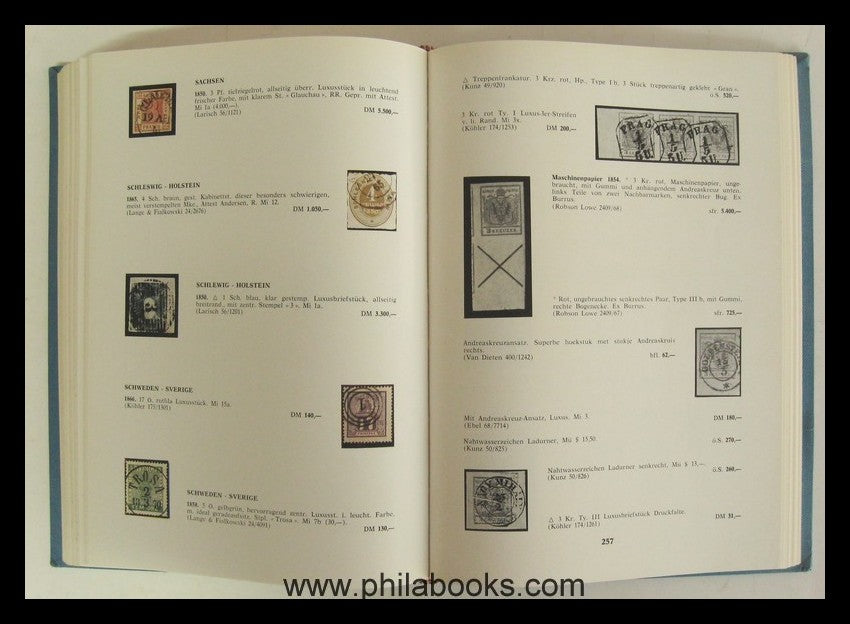 Philatélique 1965, Verzeichnis der Auktionsresultate im Jahr 1965  ...