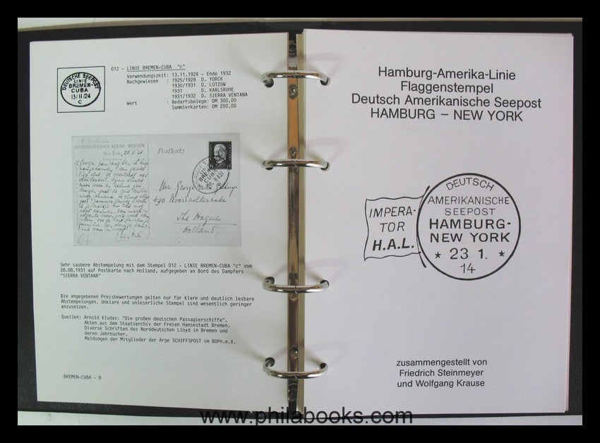 ArGe Schiffspost Loseblatt-Handbuch im Ringbinder.: 1935-1943 Seed ...