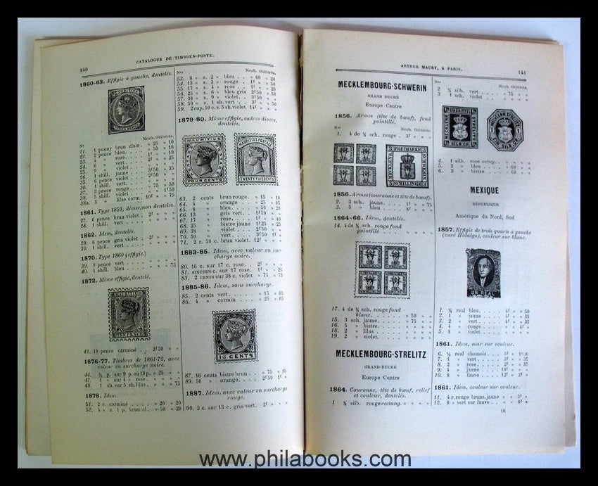 Maury, Catalogue descriptif Illustré de tous les Timbres-Poste et  ...