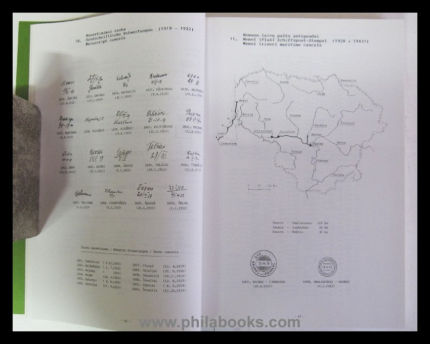 Fugalevicius, V., Pasto Antspaudai, Poststempel in Litauen, 1990,  ...