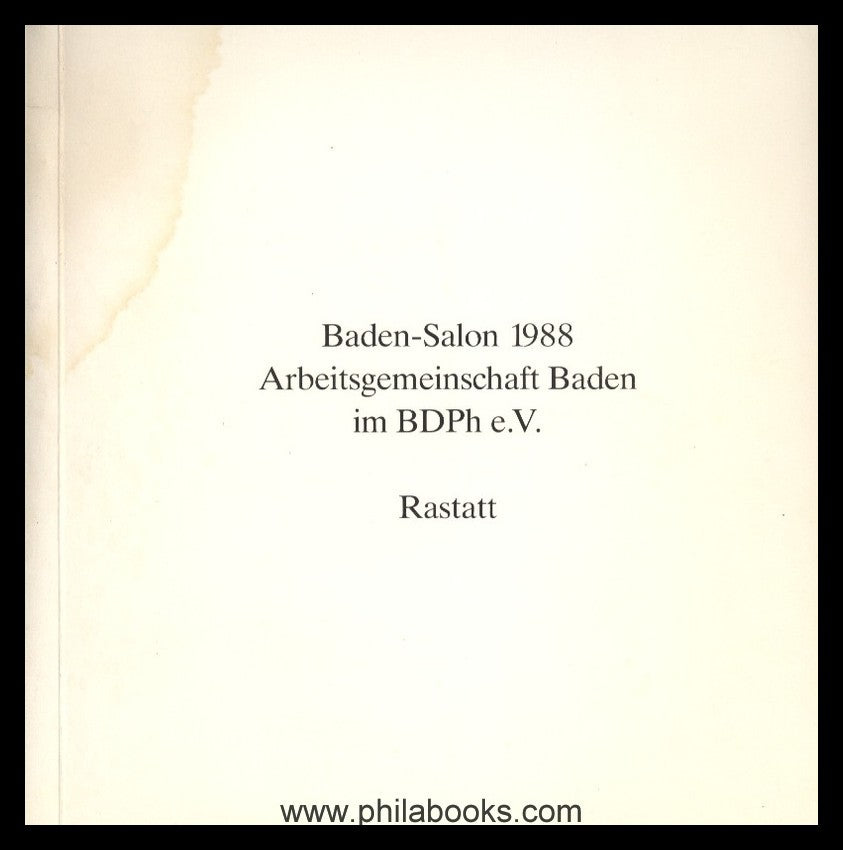 ArGe Baden, Baden-Salon 1988, Rastatt, mit zahlreichen farbigen Ei ...