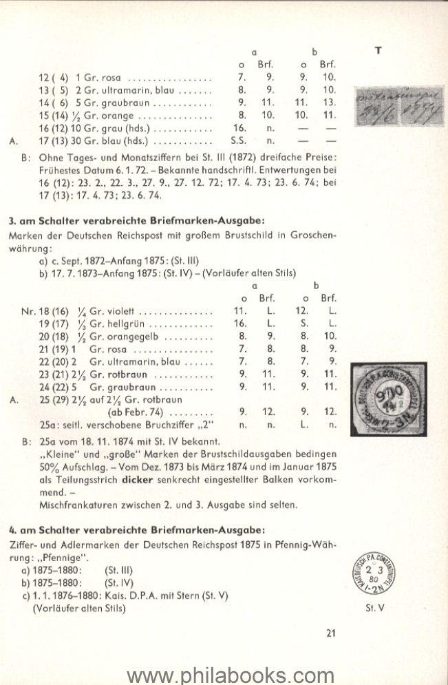 Ey, Dr. E., Die Briefmarken der deutschen Postanstalten im Ausland ...