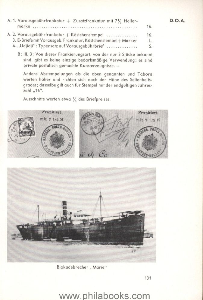 Ey, Dr. E., Die Briefmarken der deutschen Postanstalten im Ausland ...
